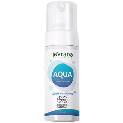 Levrana очищающая пенка для умывания Aqua, 60 мл