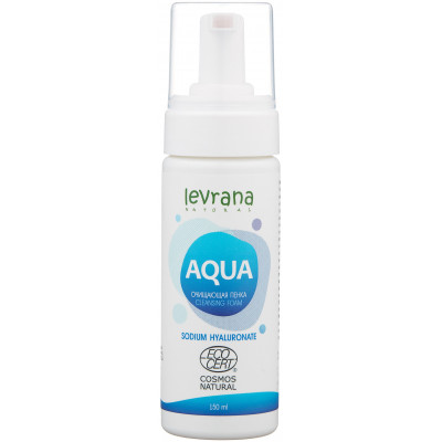 Levrana очищающая пенка для умывания Aqua, 150 мл, 210 г