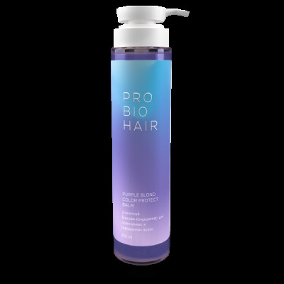 Levrana PRO BIO HAIR PURPLE BLOND COLOR PROTECT BALM, оттеночный бальзам-кондиционер для осветленных волос, 350 мл