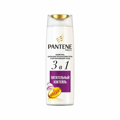 PANTENE Шампунь/бальзам-ополаскиватель/интенсивный уход 3в1 Питательный Коктейль 360мл