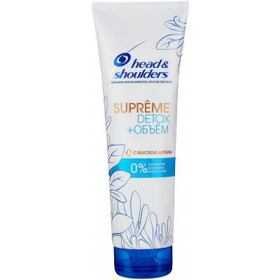 HEAD & SHOULDERS Бальзам-ополаскиватель против перхоти Supreme Detox+Объём с маслом арганы 275мл