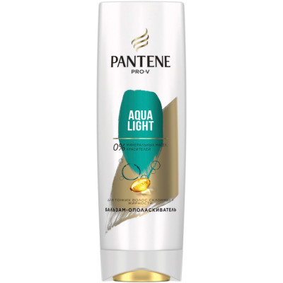 PANTENE Легкий питательный и укрепляющий бальзам-ополаскиватель Aqua Light 360мл