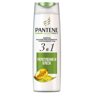 PANTENE Шампунь/бальзам-ополаскиватель/интенсивный уход 3в1 Слияние С Природой Укрепление И Блеск 360мл