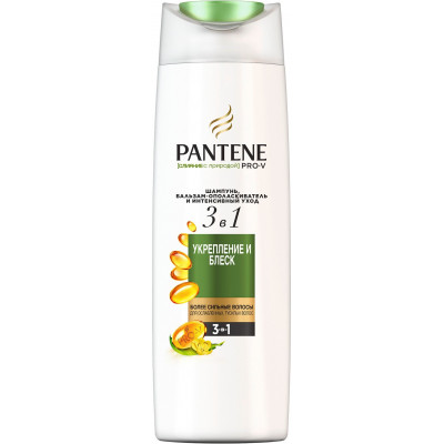 PANTENE Шампунь/бальзам-ополаскиватель/интенсивный уход 3в1 Слияние С Природой Укрепление И Блеск 360мл