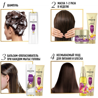 PANTENE Бальзам-ополаскиватель Питательный Коктейль 360мл