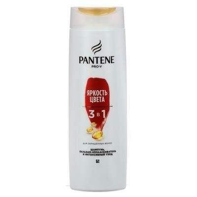 PANTENE Шампунь/бальзам-ополаскиватель/интенсивный уход 3в1 Яркость Цвета 360мл