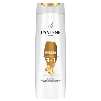 PANTENE Шампунь/бальзам-ополаскиватель/интенсивный уход 3в1 Интенсивное восстановление 360мл