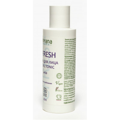 Levrana Тоник для лица ReFresh, 150 мл ECOCERT COSMOS NATURAL