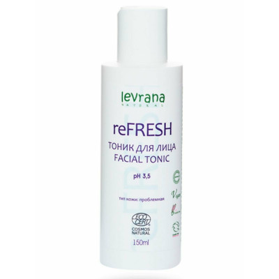 Levrana Тоник для лица ReFresh, 150 мл ECOCERT COSMOS NATURAL