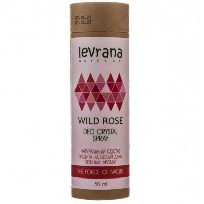 Levrana Дезодорант Wild Rose, спрей, 50 мл, 50 г, 1 шт.