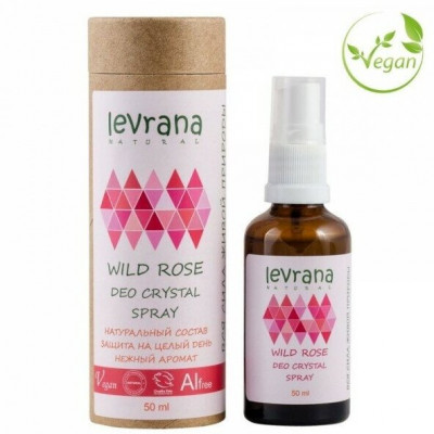 Levrana Дезодорант Wild Rose, спрей, 50 мл, 50 г, 1 шт.