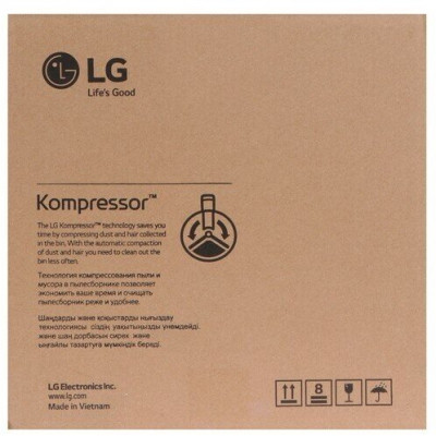 Пылесос LG VC73189NHTS Sparkle Silver. Kompressor. 1800Вт. 380 Вт. HEPA14.