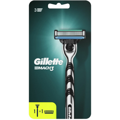 GILLETTE MACH3 Бритва с 2 сменными кассетами