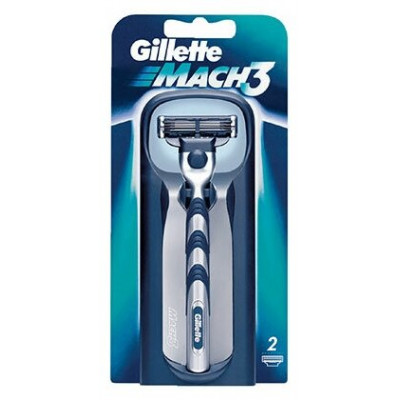 GILLETTE MACH3 Бритва с 2 сменными кассетами