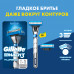 GILLETTE MACH3 Turbo 3D Бритва с 2 сменными кассетами Red