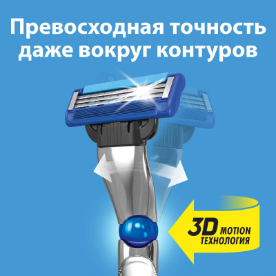 GILLETTE MACH3 Turbo 3D Бритва с 2 сменными кассетами Red