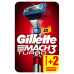 GILLETTE MACH3 Turbo 3D Бритва с 2 сменными кассетами Red