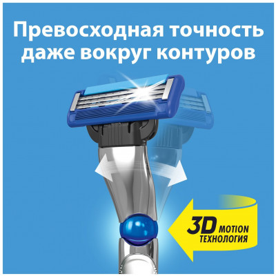 GILLETTE MACH3 Turbo 3D Бритва с 2 сменными кассетами Red