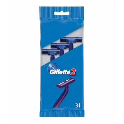 GILLETTE 2 Бритвы Одноразовые 3шт