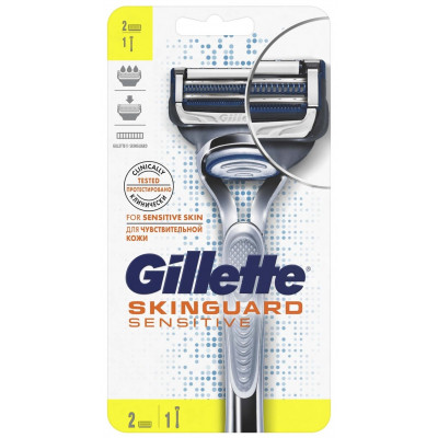 GILLETTE SKINGUARD Sensitive Бритва с 1 сменной кассетой