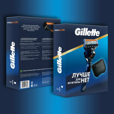 ПН Gillette FUSION  ProGl Flexball Бритва+1 смен кас+чехол для бритвы