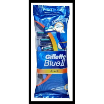 GILLETTE BLUE II Plus Бритвы одноразовые 5шт