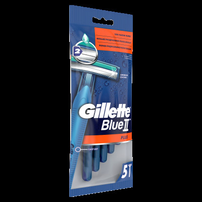 GILLETTE BLUE II Plus Бритвы одноразовые 5шт