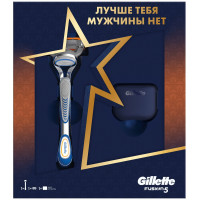 ПН GILLETTE FUSION Бритва с 1 кассетой + GILLETTE FUSION ProGlide Сменная кассета для бритья 1 шт + чехол