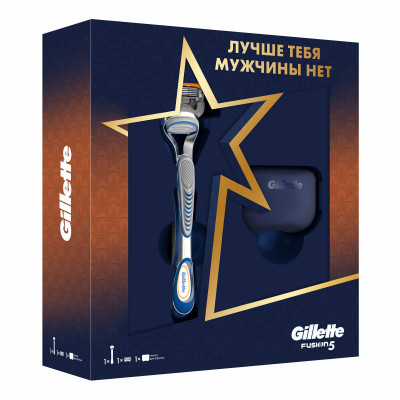 ПН GILLETTE FUSION Бритва с 1 кассетой + GILLETTE FUSION ProGlide Сменная кассета для бритья 1 шт + чехол