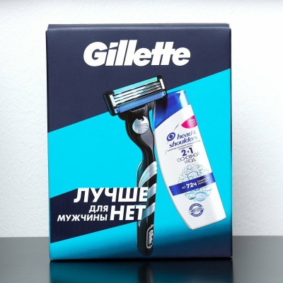 ПН Gillette MACH3 Бритва с 1 сменной кассетой и H&S Шмп ПрПерх Основной уход 200мл