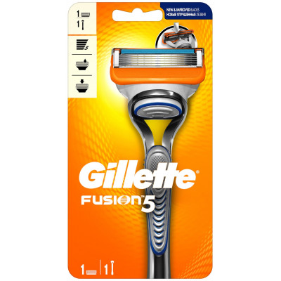 GILLETTE FUSION Бритва с 2 сменными кассетами