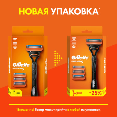 GILLETTE FUSION Бритва с 2 сменными кассетами