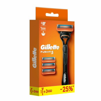 GILLETTE FUSION Бритва с 2 сменными кассетами