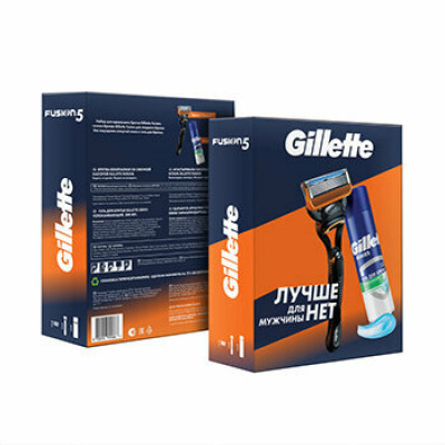 ПН Gillette FUSION Бритва с 1 кассетой +1 смен кас и TGS Гель Д/Бр Д/ЧувКожи Алоэ 200мл