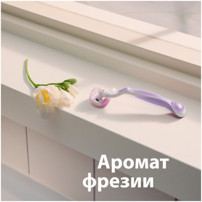 GILLETTE VENUS Breeze Бритва с 2 сменными кассетами (cо встроенными полосками с гелем для бритья)