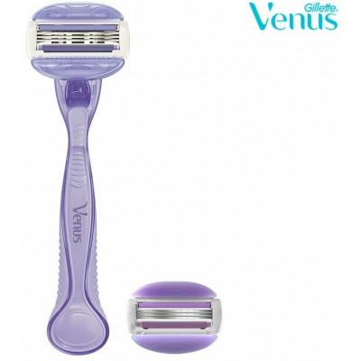 GILLETTE VENUS Breeze Бритва с 2 сменными кассетами (cо встроенными полосками с гелем для бритья)