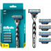 GILLETTE  MACH3 Charcoal Бритва со сменными кассетами для бритья 5шт