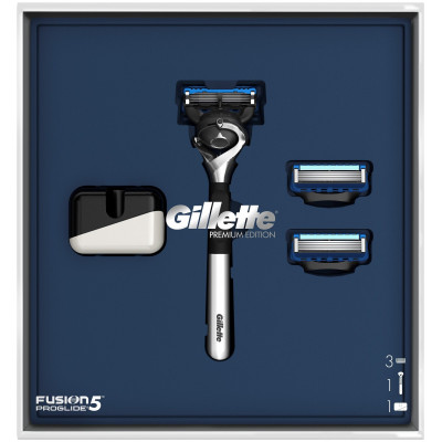 ПН GILLETTE FUSION ProGlide Flexball Бритва с 1 сменной кассетой + Сменная кассета для бритья 2шт + магнитная подставка