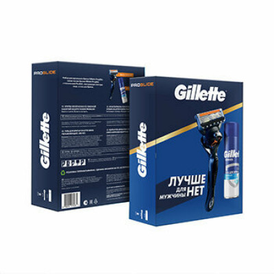 ПН Gillette FUSION ProGl Flexball Бритва+1 см кас  и TGS Гель Д/Бр Увлаж МаслоКакао 200мл