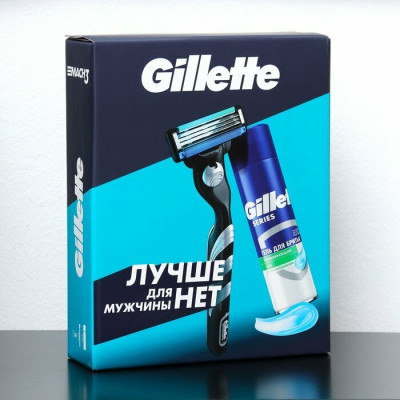 ПН Gillette MACH3 Бритва с 1 сменной кассетой+TGS Гель Д/Бр Д/ЧувКожи Алоэ 200мл