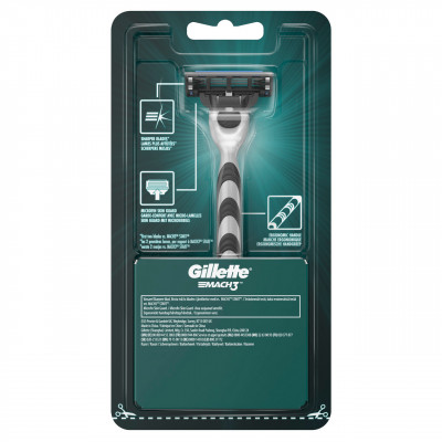 GILLETTE MACH3 Бритва с 2 сменными кассетами