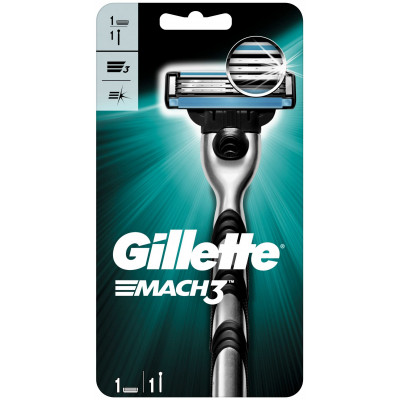 GILLETTE MACH3 Бритва с 2 сменными кассетами