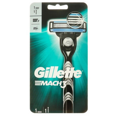 GILLETTE MACH3 Бритва с 2 сменными кассетами