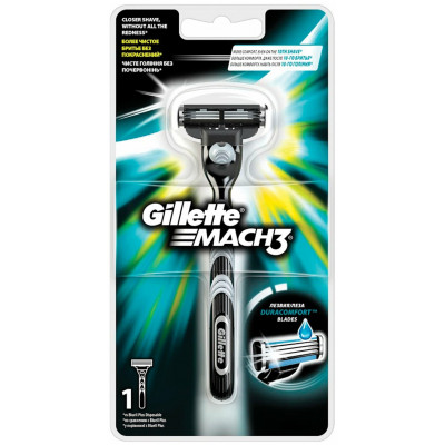 GILLETTE MACH3 Бритва с 2 сменными кассетами