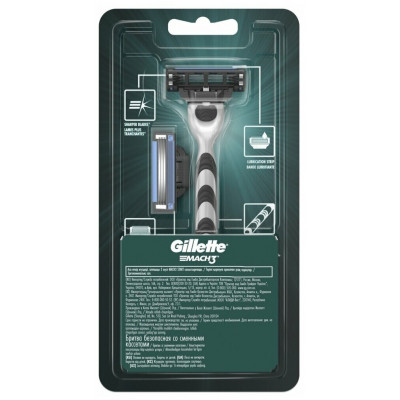 GILLETTE MACH3 Бритва с 2 сменными кассетами