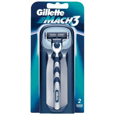 GILLETTE MACH3 Бритва с 2 сменными кассетами