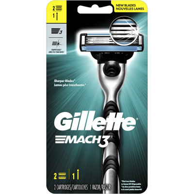 GILLETTE MACH3 Бритва с 2 сменными кассетами