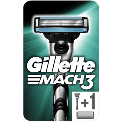 GILLETTE MACH3 Бритва с 2 сменными кассетами