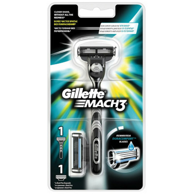 GILLETTE MACH3 Бритва с 2 сменными кассетами