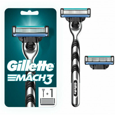 GILLETTE MACH3 Бритва с 2 сменными кассетами